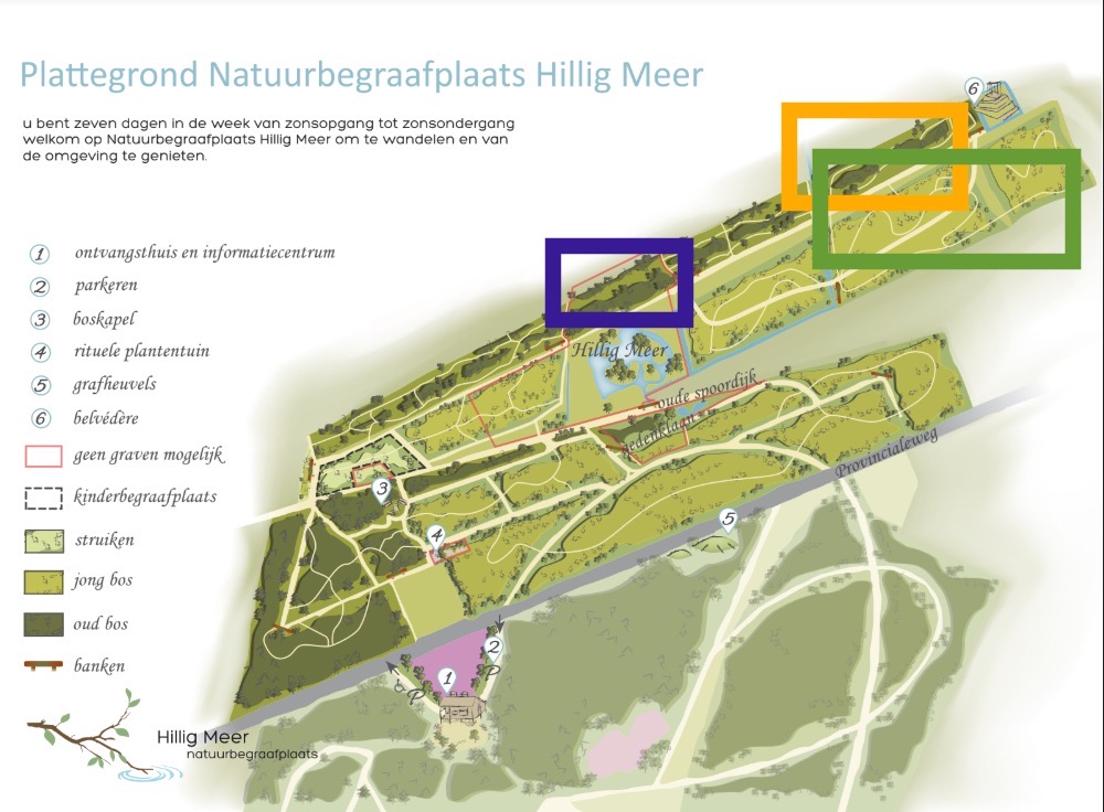 Als u de Natuurbegraafplaats bezoekt, dan ziet u dat onze terreinbeheerders op een paar plaatsen onderhoud hebben uitgevoerd.